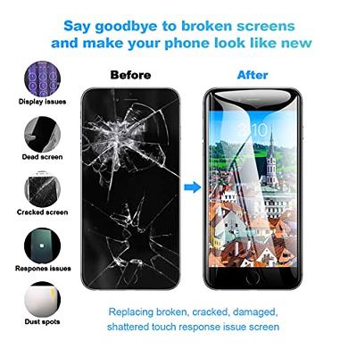 EFAITHFIX for iPhone 7 LCD Screen Replacement White 4.7 Inch Frame Assembly  Display 3D Touch Screen Digitizer with Repair Tools Kit Tempered Glass  Screen Protector for A1660, A1778, A1779 (White) - Yahoo Shopping