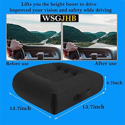 WSGJHB Car Booster Seat Cushion Posture Cushion Portable Breathable Mesh,  Effectively Increase The Field of View by 12cm/ 4.7in, Ideal for Office,  Home, Angle Lift Seat Cushions,Black - Yahoo Shopping