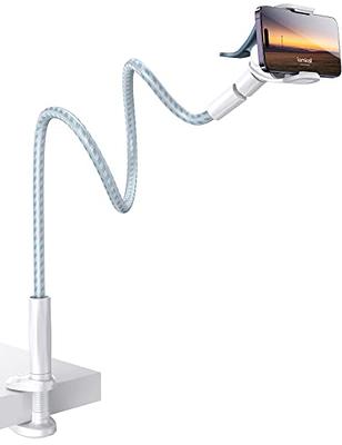Lamicall Gooseneck Phone Holder Bed - [Newest Nylon Braided] Flexible Arm,  Overall Length 38inch, 360 Adjustable Clamp Clip, Overhead Cell Phone Mount  Stand for Bed, Desk, White & Blue - Yahoo Shopping