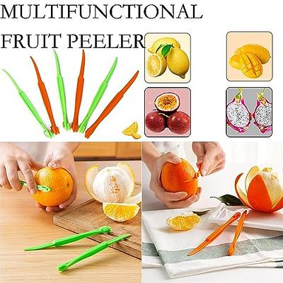 10 Pcs Orange Peeler (1 Set Of 10 Easy-to-open Citrus Lemon Peeler