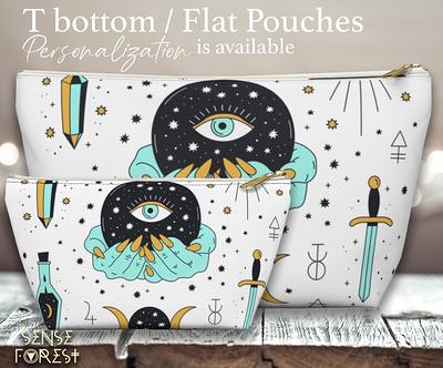 Modern Witchy Boho Magic Art Pencil Pouch, Cute Cosmetic T Pouch, Travel  Makeup Bag, Crystal Zipper Toiletry Organizer - Yahoo Shopping