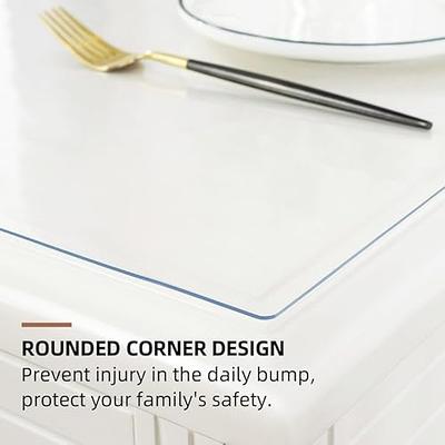 ETECHMART 42 x 78 Inch Clear PVC Table Cover Protector, 2mm Thick Custom  Plastic Desk Pad, Waterproof Vinyl Table Top Protector Mat for Coffee  Table, Dining Table, Writing Desk - Yahoo Shopping