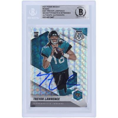 Trevor Lawrence Jacksonville Jaguars Autographed 2021 Panini Chronicles  Luminance #201 Beckett Fanatics Witnessed Authenticated 10 Rookie Card