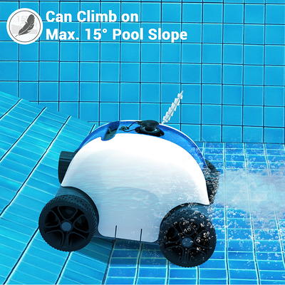 Paxcess Automatic Robotic Pool Cleaner, Wall Climbing Robotic Swimming Pool  Cleaner, Ideal for In-ground Swimming Pools up to 50 Feet. 