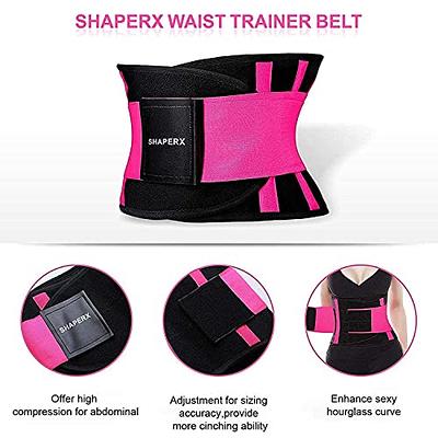 SHAPERX Women Waist Trainer Eraser Belt Tummy Control Waist