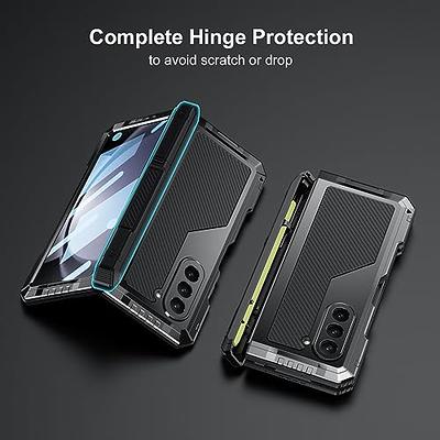 For Samsung Galaxy Z Fold 5 Rugged Case with Metal Cover Stand