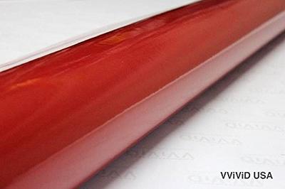 VViViD Red Gloss Car Wrap Vinyl Roll with Air Release Adhesive