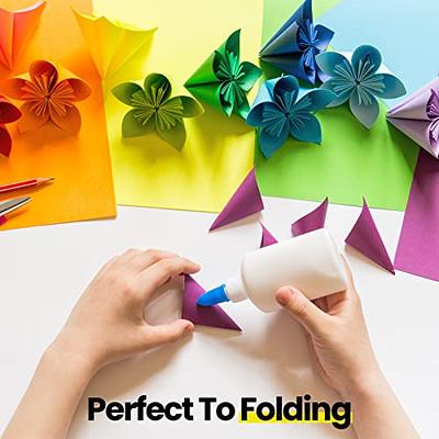 100 Sheets Colored Paper Colorful Cardstock Origami Square Colorful Papers  Kids Child - AliExpress