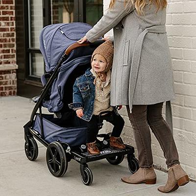  Lascal BuggyBoard Mini Universal Stroller Board, Fits 90% of  Strollers Including UPPAbaby, Baby Jogger, Bugaboo, Stroller Attachment for  Toddler to Ride & Stand, Max Weight 66 lbs, Black : Child