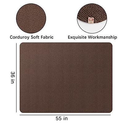 Aothia | Office Hardwood Floor Chair Mat Anti-Slip Home Chair Mat Brown / 36 x 55