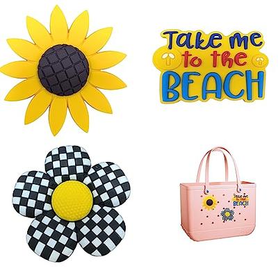 Flower Charms for Bogg Bag, Simply Southern Totes, and Similar Styles. Acrylic 3 Flower Charm Accessories for Beach Totes