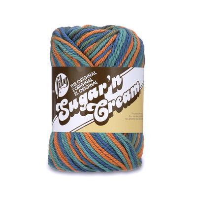 Lily Sugar 'N Cream The Original Solid Yarn, 2.5oz, Medium 4 Gauge, 100%  Cotton - White - Machine Wash & Dry