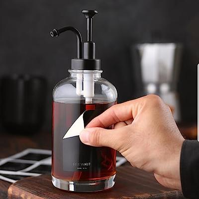 Black Pump Coffee Syrup Pumps - 4 Pcs Coffee Creamer Pump