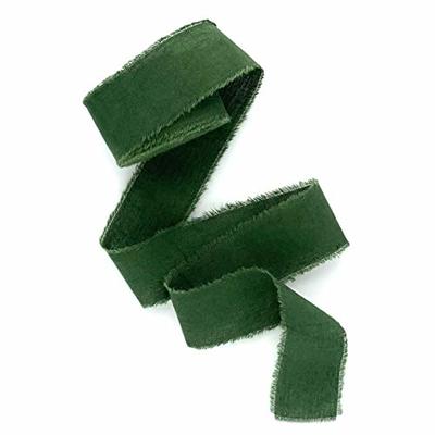 Ribbli Forest Green Satin Ribbon Double Faced Satin 1 inch x