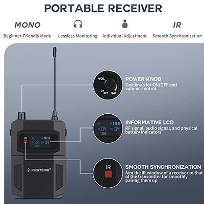 PTM-10 Stereo Wireless In-Ear Monitor System - Phenyx Pro