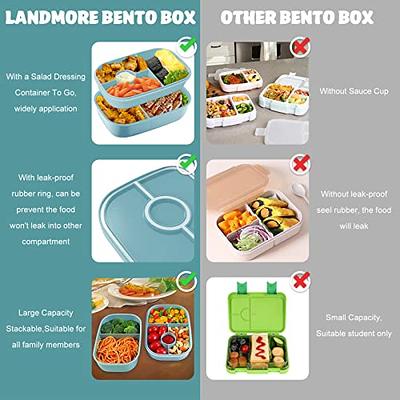 2 Layer Bento Lunch Box Salad Container Leak Proof Salad Dressing Container