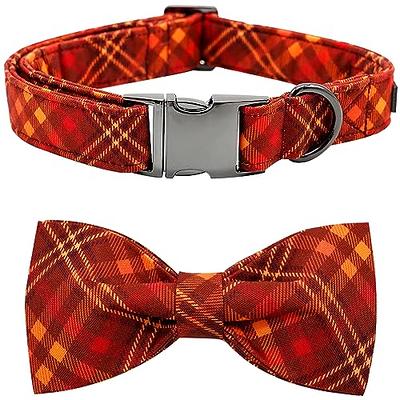 Bow Tie Dog Collar Cute Plaid