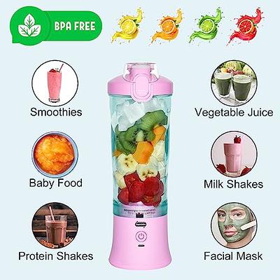 Supkitdin Portable Blender Personal Mixer Fruit Rechargeable with