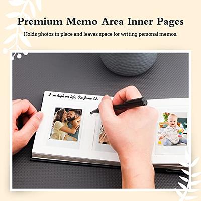 Photo Album with Writing Space for Fujifilm Instax Mini Camera, Leather  Cover, 64 Pockets Instax Photo Album Polaroid Photo Albums Book for  Fujifilm