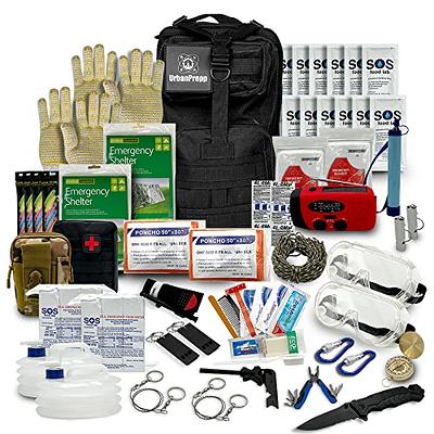 UrbanPrepp Complete 72 Hour Survival Kit - 2 Person Survival Kits, Deluxe Bug  Out Bag, Emergency Bugout Backpack for Floods, Blackout, Disaster  Preparedness Earthquake Supplies, Survival Pack - Yahoo Shopping