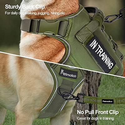 Tactical Dog Harness for Hiking Training, No Pull Molle Vest Harness for  Medium Large Dogs, with Pouches and Patches 