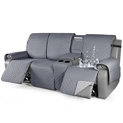 Waterproof Recliner Sofa Cover Couch Covers 1-Piece Washable Reclining Sofa  Cover Furniture Protector with Elastic Straps Pocket for Kids, Dogs, Pets  (Light Grey, 2 Seater)..$51.99 For USA 🇺🇸 Testers DM me for