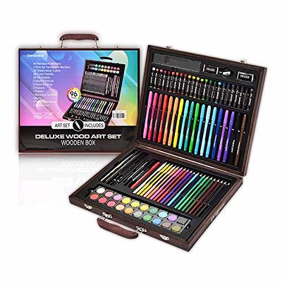 Darnassus Wood Art Set, Art Box & Drawing Kit Color Set, Art Supply Gift  For 4