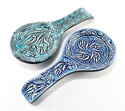  Ceramic Spoon Rest for Stove Top - Farmhouse Spoon