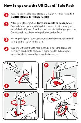  Medline Pen Needles 32 Gauge x 4 mm- Easy Injection at All  Sites, Reliable and Comfortable Insulin Delivery, 100 Count : Health &  Household