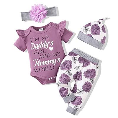 Newborn Baby Girl Clothes Outfits Romper Pants Set Cotton Baby Girls'  Clothing Floral Baby Girl Stuff Cute Baby Clothes Girl Gifts Green Baby  Clothes Girl 0-3 Months - Yahoo Shopping