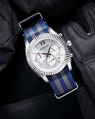  SINAIKE 24mm 22mm 20mm 18mm Metal Watch Band Premium Solid  Stainless Steel Watch Bracelet Straps for Men Women Blue/Black/Silver 