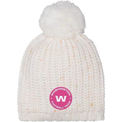 Pittsburgh Steelers Youth Girls NEP Yarn Beanie – White