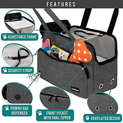 Petami Airline Approved Dog Purse Carrier | Soft-Sided Pet Carrier for Small Dog, Cat, Puppy, Kitten | Portable Stylish Pet