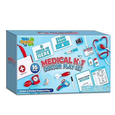 Play-Act Kids Doctor Kit,16-Piece Pretend Play Medical Kit with Bag,Doctor  Role Play Set,Realistic Toy Stethoscope,Reusable Record Cards,Dress Up  Doctor Playset for Toddlers Ages 3+ - Yahoo Shopping