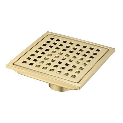 eModernDecor Shower Square Drain 4 in. Brushed 304 Stainless Steel Square  Pattern Grate - Plus Reversible Tile Insert and Flat Grate ASD-4-SQ - The  Home Depot