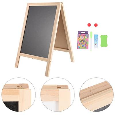 Kraftic Deluxe Standing Art Easel for Kids - Toddler Drawing Chalkboard,  Magnetic Whiteboard, Dry Erase Board, Paper Roll and Accessories