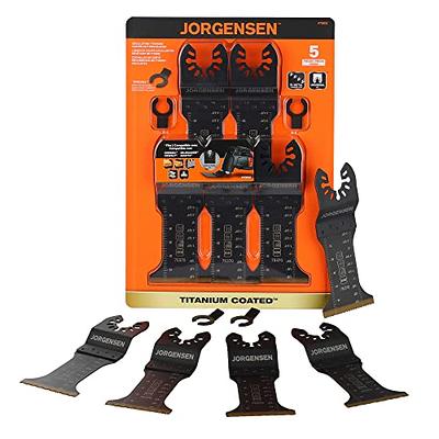 JORGENSEN 5 Pack Oscillating Saw Blades, Bi-Metal Multitool Blades