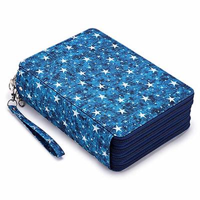 BTSKY Colored Pencil Case- 200 Slots Pencil Holder Pen Bag Large Capacity  Pencil Organizer with Handle Strap Handy Colored Pencil Box with Printing  Pattern Blue Star - Yahoo Shopping