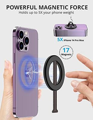RapidX Snapo 2-in-1 Magnetic Phone Grip Stand, Holder with Adjustable Kickstand, Compatible with iPhone 12, 13, 14 Pro, Pro Max, Mini Blue