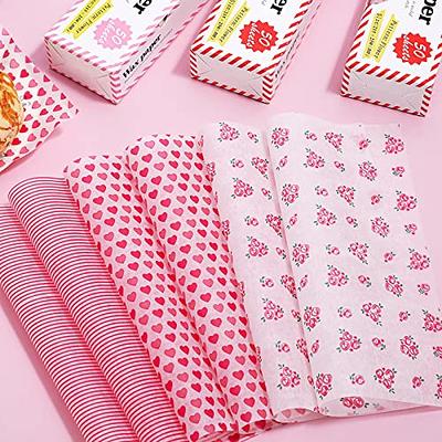 50 Sheets Pink Stripe Baking Paper Oil Proof Parchment Paper Hamburger  Wrapping Paper: Home & Kitchen 