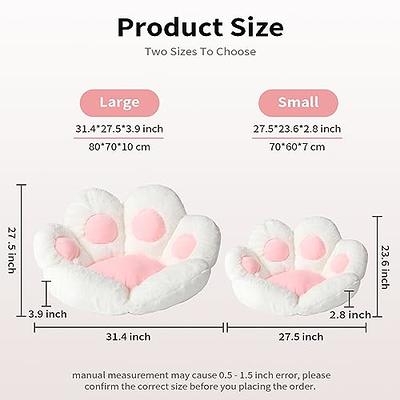 Cat Paw Cushion Chair Cushions Cute Stuff Seat Pad Comfy Lazy Sofa Office Floor Pillow for Gaming Chairs Room Decor White