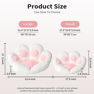 Cat Paw Cushion Chair Cushions Cute Stuff Seat Pad Comfy Lazy Sofa Office  Floor Pillow for Gaming Chairs Room Decor White