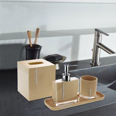 3pc Bathroom Accessory Set Black - Allure Home Creations