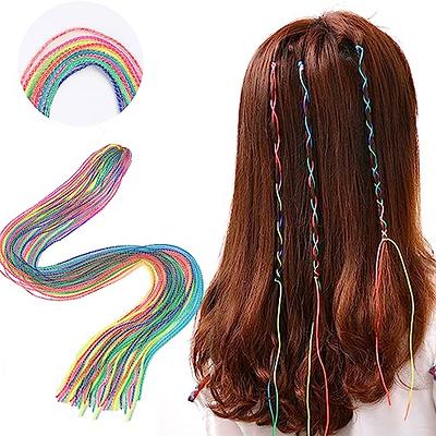 Colorful Hair Strings Hair Tie for Braids Hair Thread Yarn