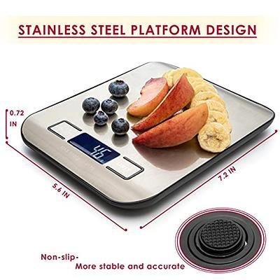 Multifunctional Kitchen Scales Stainless Steel Electronic Food Weight Scale