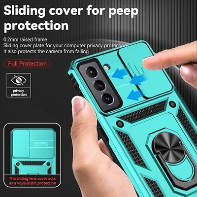 for Samsung Galaxy S21 Case with Camera Lens Cover HD Screen Protector,  Dual Layer Military-Grade Drop Tested Magnetic Ring Holder Kickstand  Protective Phone Case for Samsung Galaxy S21 5G (Mint) - Yahoo