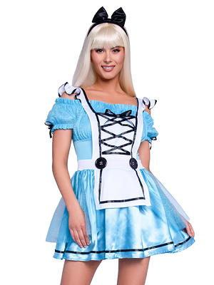 Wonderland Women's Miss Alice Women's Halloween Fancy-Dress