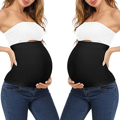 6 Pieces Maternity Pants Extender Elastic Waistband Extender Adjustable  Pant Extenders for Pregnancy Women