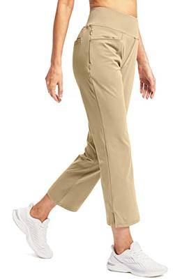 Soothfeel Women's Golf Pants with 5 Pockets High Waisted Stretch Sweatpants  Travel Athletic Work Ankle Pants for Women (Khaki, XS) - Yahoo Shopping