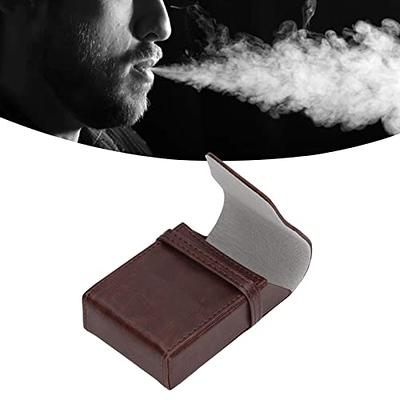  Portable Cigarette Case Holder, Flip Type PU Leather Box for 20  Regular Size Cigarettes Pressure Resistant and Fashionable Design : Health  & Household